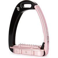 Produktbild von Tech Stirrups Venice Sicherheitssteigbügel für Kinder in Schwarz oder Rosa