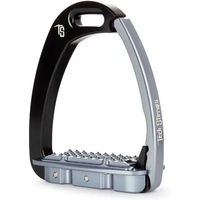 Produktbild von Tech Stirrups Venice Sicherheitssteigbügel für Kinder in Schwarz und Silber