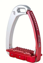 Tech Stirrups Venice Sicherheitssteigbügel für Kinder mit Swarovski Besatz in Silber und Rot – Bild 1 von 1