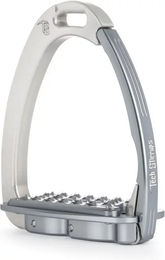 Produktbild von Tech Stirrups Venice Sloped EVO Sicherheitssättel für Reiter aus Aluminium in Silber - 0,57 kg
