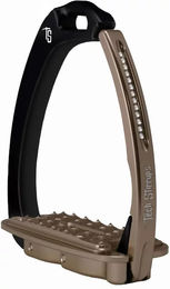 Tech Stirrups Venice Sloped Evo Sicherheitssattel-Steigbügel mit Swarovski-Besatz in Schwarz aus Aluminium – Bild 1 von 1