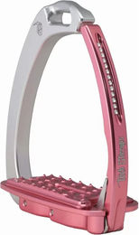 Tech Stirrups Venice Sloped Evo Swarovski Steigbügel aus Aluminium in Silber oder Rosa – Bild 1 von 1