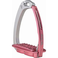 Produktbild von Tech Stirrups Venice Sloped Evo Swarovski Steigbügel aus Aluminium in Silber oder Rosa