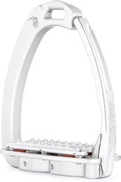 Produktbild von Tech Stirrups Venice Sloped Sicherheitsbügel aus Aluminium in Silber für Reiter