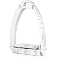 Produktbild von Tech Stirrups Venice Sloped Sicherheitsbügel aus Aluminium in Silber für Reiter