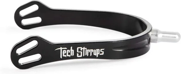 Produktbild von Tech Stirrups Verona Extra Long Pferde-Steigbügel aus Edelstahl in Schwarz oder Silber