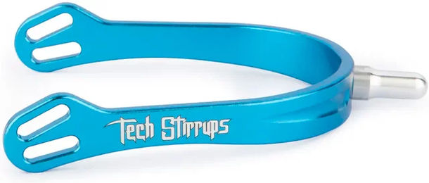 Produktbild von Tech Stirrups Verona Extra Long Pferde-Steigbügel aus Edelstahl in Silber oder Blau
