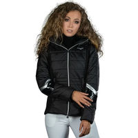 Produktbild von Technische Daunenjacke für Damen Flags&Cup wasserabweisend Schwarz Silber XL