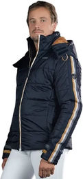 Produktbild von Technische Winterjacke Flags&Cup Iso für Herren in Blau Größe XL wasserdicht aus Kunstleder