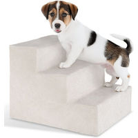 Produktbild von tectake Haustiertreppe Paw Path für Hunde und Katzen aus Polyester in Beige
