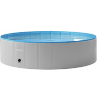 Produktbild von tectake Hundepool aus wasserfestem Kunststoff mit verstärkten Seitenwänden für Hunde in verschiedenen Größen - 120 cm