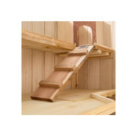 Produktbild von tectake Kleintierkäfig Nagerkäfig aus Holz in Natur Braun