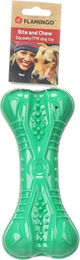 Tegro Flamingo Hundespielzeug aus TPR mit Quietschfunktion grün Größe L – Bild 1 von 3