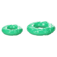 Produktbild von Tegro Flamingo Hundespielzeug Ring aus TPR in Grün Größe L