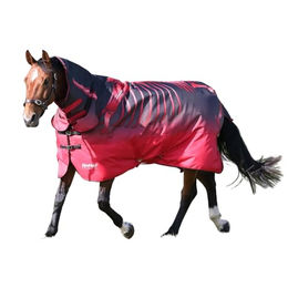 Produktbild von Tempest Original Konturiert Skelett Pferde Combo-Weidedecke Rot 152cm