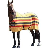 Produktbild von Tempest Original Newmarket Standard Fleece-Pferdedecke 190,5cm Gelb Schwarz Rot