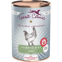 Produktbild von Terra Canis Alimentum Veterinarium Diabetic Diät Nassfutter Huhn Getreidefrei und Glutenfrei 6 x 400 g - 6 x 400 g