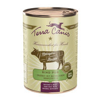 Produktbild von Terra Canis Bio Hundefutter Rind mit Leber Stückchen in Sauce hoher Fleischanteil 6 x 400 g - 6 x 400 g