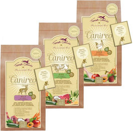 Produktbild von Terra Canis Canireo Hundefutter Mixpaket Huhn Wild und Rind 3x1kg - 3 x 1 kg