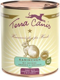 Produktbild von Terra Canis Classic Adult Hundefutter Kaninchen mit Zucchini, Amaranth und Bärlauch glutenfrei 6x800g - 6 x 800 g