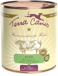 Produktbild von Terra Canis Classic Hundefutter Adult Rind mit Karotte, Apfel und Naturreis glutenfrei 6x800g - 6 x 800 g