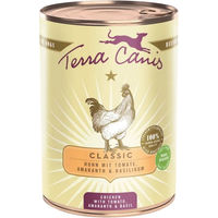 Produktbild von Terra Canis CLASSIC Hundefutter Huhn mit Tomate, Amaranth und Basilikum 12x400g