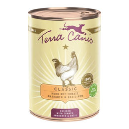 Terra Canis CLASSIC Hundefutter Huhn mit Tomate, Amaranth und Basilikum 6x400g – Bild 1 von 2