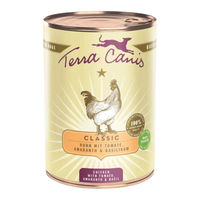 Produktbild von Terra Canis CLASSIC Hundefutter Huhn mit Tomate, Amaranth und Basilikum 6x400g