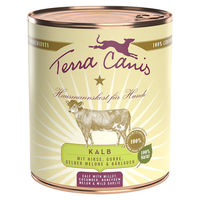 Produktbild von Terra Canis Classic Hundefutter Kalb mit Hirse Stückchen in Sauce glutenfrei 6x800 g - 6 x 800 g