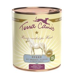 Terra Canis Classic Hundefutter Pferd mit Amaranth, Pfirsich und Roter Bete Adult 12 x 800 g glutenfrei - 6 x 800 g – Bild 1 von 4