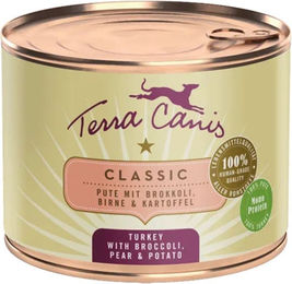 Produktbild von Terra Canis Classic Hundefutter Pute mit Brokkoli Adult 12x200g