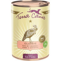 Produktbild von Terra Canis CLASSIC Hundefutter Pute mit Brokkoli, Birne und Kartoffel 12x400g
