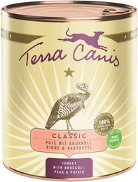 Produktbild von Terra Canis CLASSIC Hundefutter Pute mit Brokkoli, Birne und Kartoffel 12x800g