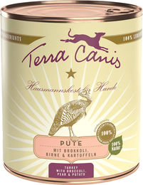 Terra Canis Classic Hundefutter Pute Stückchen in Sauce Glutenfrei 6 x 800 g - 6 x 800 g – Bild 1 von 6