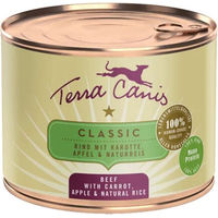 Produktbild von Terra Canis Classic Hundefutter Rind mit Karotte Adult 12x200g