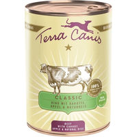 Produktbild von Terra Canis Classic Hundefutter Rind mit Karotte, Apfel und Naturreis 12x400g