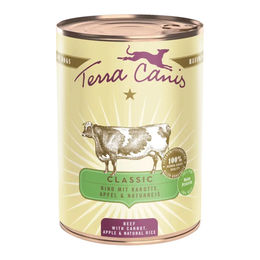 Terra Canis CLASSIC Hundefutter Rind mit Karotte Apfel und Naturreis 6x400g – Bild 1 von 2