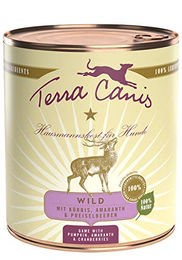 Terra Canis Classic Hundefutter Wild mit Amaranth, Kürbis und Preiselbeeren, Stückchen in Soße, glutenfrei, 6 x 800 g - 6 x 800 g – Bild 1 von 7