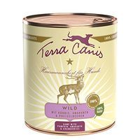 Produktbild von Terra Canis Classic Hundefutter Wild mit Amaranth, Kürbis und Preiselbeeren, Stückchen in Soße, glutenfrei, 6 x 800 g - 6 x 800 g