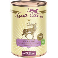Produktbild von Terra Canis CLASSIC Hundefutter Wild mit Kürbis, Amaranth und Preiselbeere 12x400g