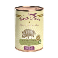 Produktbild von Terra Canis Classic Hundefutter Wildschwein mit Naturreis, Fenchel und Himbeeren, glutenfrei, 6 x 400 g - 6 x 400 g