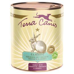 Terra Canis Classic Kaninchen mit Pute und Zucchini Stückchen in Sauce glutenfrei 6 x 800 g - 12 x 800 g – Bild 1 von 4