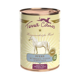 Terra Canis Classic Pferd mit Amaranth, Pfirsich und Roter Bete Adult Glutenfrei 6 x 400 g - 6 x 400 g – Bild 1 von 2