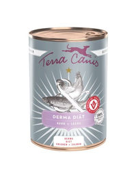 Terra Canis Derma Diät Hundenassfutter Huhn & Lachs Veterinärdiät für Haut & Fell 400g – Bild 1 von 1