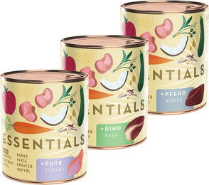Produktbild von Terra Canis Essential 8 Hundefutter Mix 3 Sorten Stückchen in Sauce 6 x 780 g glutenfrei - 6 x 780 g