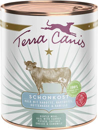 Terra Canis First Aid Magen-Darm Schonkost Kalb mit Karotte Kartoffel Hüttenkäse und Kamille Getreidefrei 6x800g - 6 x 800 g – Bild 1 von 2