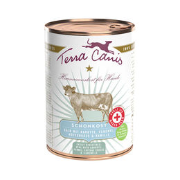 Produktbild von Terra Canis First Aid Magen-Darm Schonkost Kalb Nassfutter für Hunde 6x400g - 6 x 400 g