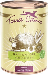 Produktbild von Terra Canis Gartentopf Classic Obst-Gemüse-Mischung Nassfutter 12x400g