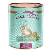 Produktbild von Terra Canis Getreidefreies Kleintierfutter Kaninchen mit Zucchini, Aprikose und Borretsch 12x800g