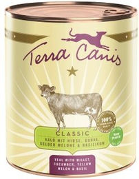 Produktbild von Terra Canis Hund Nassfutter Classic Adult Kalb Glutenfrei 6x800 g - 6 x 800 g